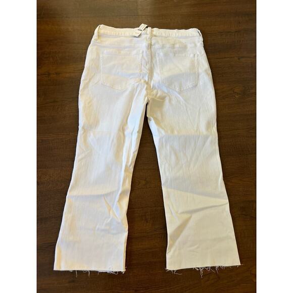 J. Crew Petite Demi 9” Boot Crop Jeans white wash Size 32 - Picture 5 of 6